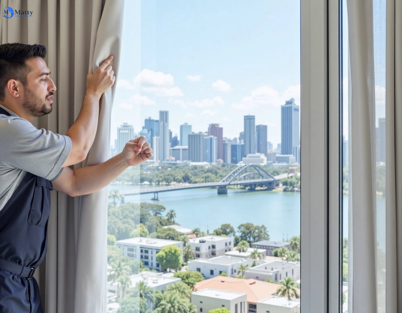 Professional curtain steam cleaning service balgowlah-heights-nsw QLD by Matty Curtain Cleaning